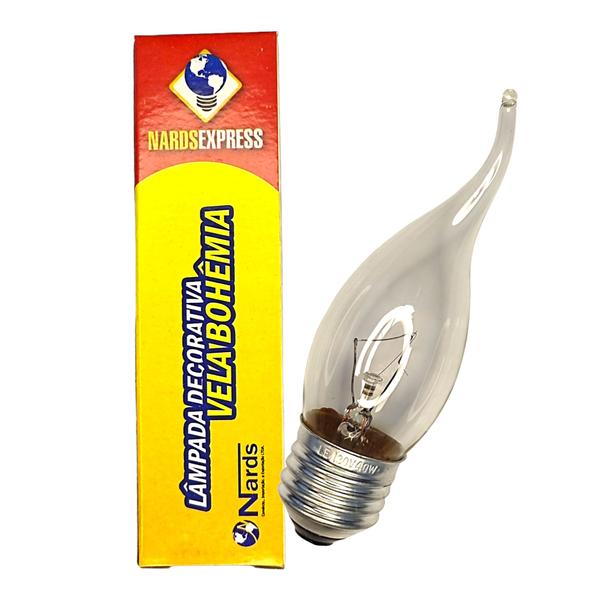 Imagem de Kit 15 Lâmpada Decorativa Vela Bico Torto 40W 220V E27 Clara