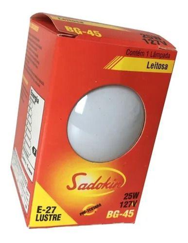 Imagem de Kit 15 Lâmpadas Incandescente Bolinha E27 25w 127v Leitosa Branco quente