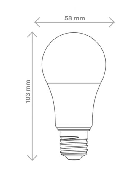 Imagem de Kit 15 Lâmpadas Led 9W Bulbo Soquete E27 6500K Branca Frio