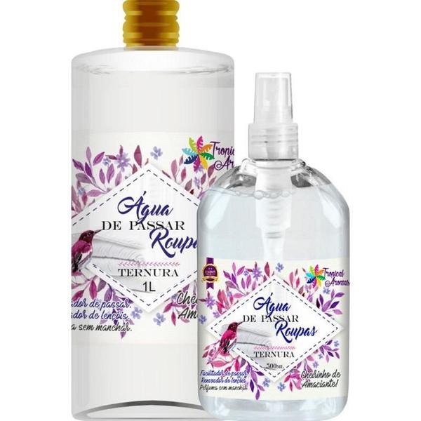 Kit 1,5 Litros Água Perfumada Passar Roupa Cheirinho Ternura - Tropical Aromas Imagem de Kit 1,5 Litros Água Perfumada Passar Roupa Cheirinho Ternura