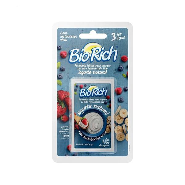 Kit 15 Sachês de Fermento Lácteo Bio Rich Original p/ Iogurte Imagem de Kit 15 Sachês de Fermento Lácteo Bio Rich Original p/ Iogurte