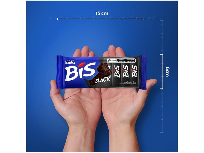 Imagem de Kit 15 Unidades Chocolate Bis Black Meio Amargo