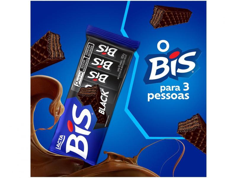 Imagem de Kit 15 Unidades Chocolate Bis Black Meio Amargo
