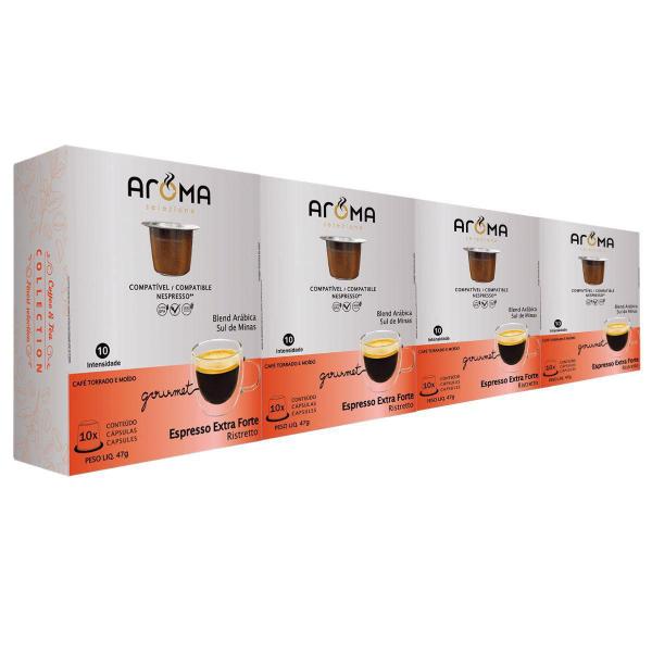 Imagem de Kit 150 Cápsulas Compatíveis Nespresso Café Extraforte Aroma