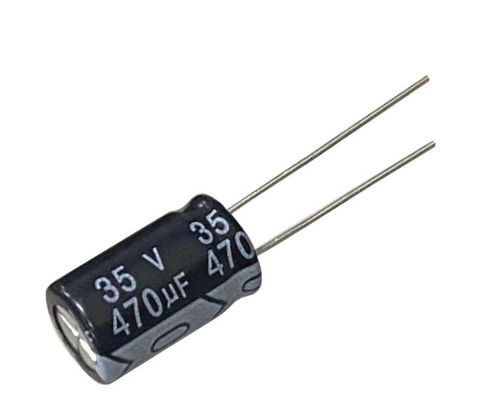 Imagem de Kit 150 pçs - capacitor eletrolitico 470x35v - 470 uf x 35v