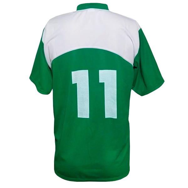 Imagem de Kit 16+1 Camisa Verde/Branco, Calção Branco e Goleiro