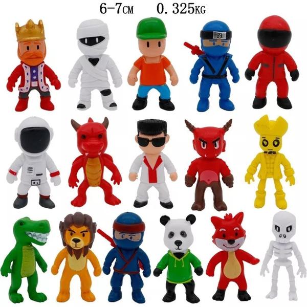 Imagem de Kit 16 Bonecos Personagens Jogo Stumble Guys 7 Cm