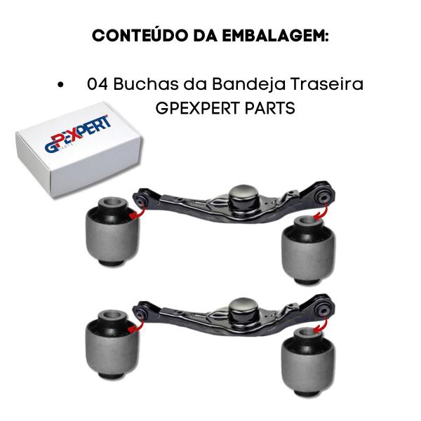 Imagem de Kit 16 buchas suspensão traseira ford edge 2007 2008 2009 2010