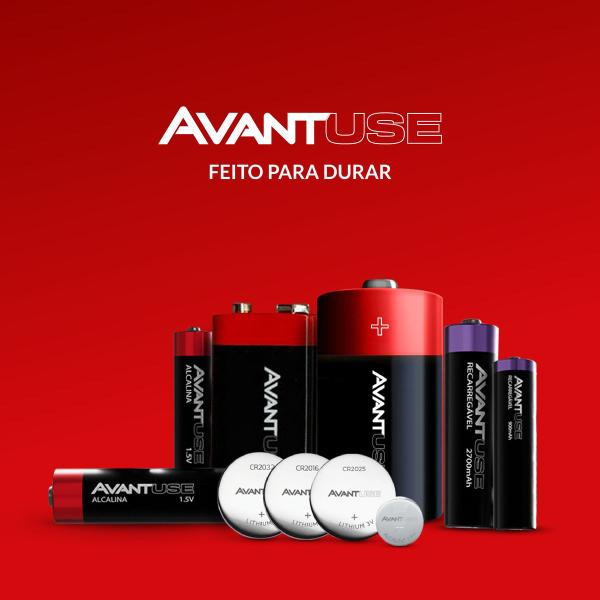 Kit 16 Pilhas Alcalina Palito AAA 1.5v Cod: 408070010 Avant Use