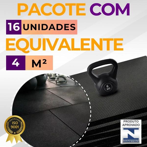 Imagem de Kit 16 Placas Tatame Piso Eva Emborrachado Playground Atividades Fisicas - 50x50cm