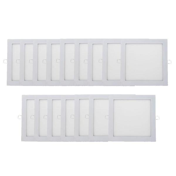 Imagem de Kit 16 Plafon Painel Led Luminária Downlight 18W Embutir