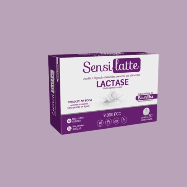 Imagem de Kit 16un Sensilatte Lactase Sabor Baunilha 30Cpr - Prati