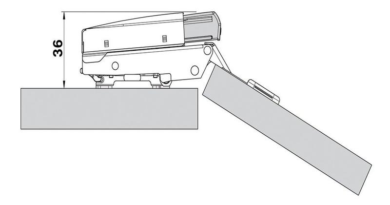 Imagem de Kit 18 Blumotion p/Reta 973a0500 + 9 Blumotion p/curva BLUM