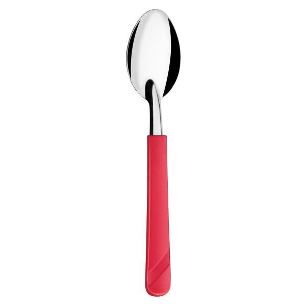 Imagem de Kit 180 Peças Garfos Aço Inox Plástico Vermelho Luna Almoço