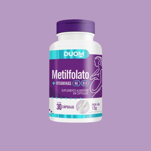 Imagem de Kit 18un Suplemento Metilfolato + Vitaminas 30Cps - Duom