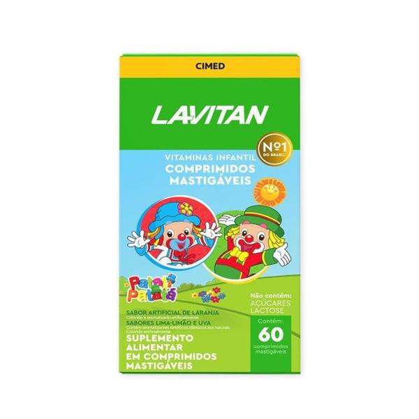 Imagem de Kit 18x Vitamina Lavitan Kids Frutas 60 Mastigáveis - CIMED