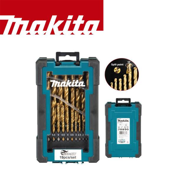 Imagem de Kit 19 Brocas Metal Aço Rapido HSS Titanio D-72229 Makita