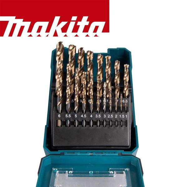 Imagem de Kit 19 Brocas Metal Aço Rapido M-Force D-67583 Makita