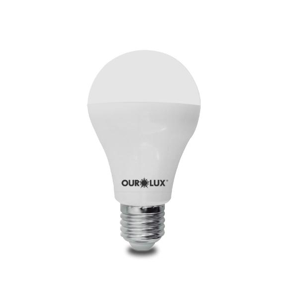 Imagem de Kit 19 Lâmpada Led Bulbo 12w Branco Quente (3000k) - Ourolux