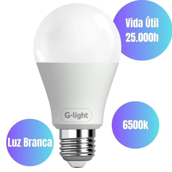 Imagem de Kit 19 Lâmpadas Led 9W E27 Autovolt 6500K Branco Frio Cor Da