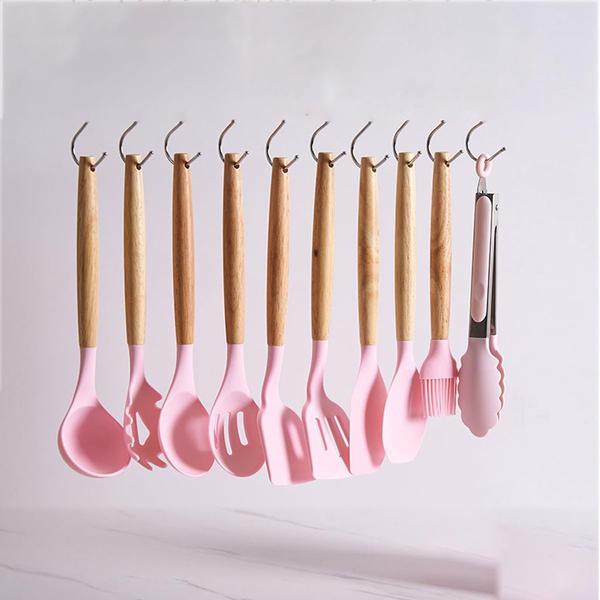 Kit 19 Peças - Jogo de Utensílios de Cozinha em Silicone Completo - Antiaderente e Resistente ao calor - KIT 19 PECAS UTENSILIOS Imagem de Kit 19 Peças - Jogo de Utensílios de Cozinha em Silicone Completo - Antiaderente e Resistente ao calor