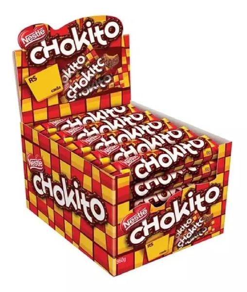 Kit 1cx Chocolate Prestígio + 1cx Chokito C/30un - Nestlé Imagem de Kit 1cx Chocolate Prestígio + 1cx Chokito C/30un - Nestlé