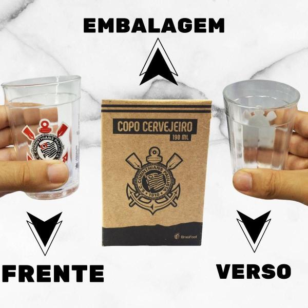 Imagem de Kit 1Un Caneca Preta Porcelana 300Ml Café + 1Un Copo