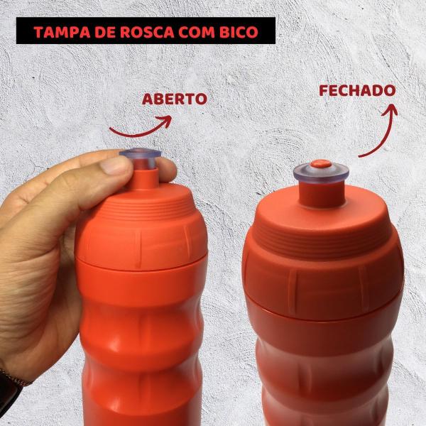 Imagem de Kit 1Un Squeeze Térmica 550ml Garrafa Academia Esporte + 1 Caneca Gel 300ml Gelado Time São Paulo