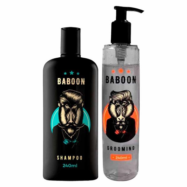 Imagem de Kit 1X Shampoo + 1X Grooming Modelador Para Cabelo - Baboon