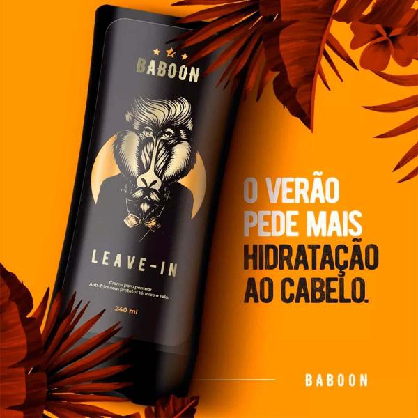 Imagem de Kit 1X Shampoo E 1X Leave-In Modelador Para Cabelo Baboon