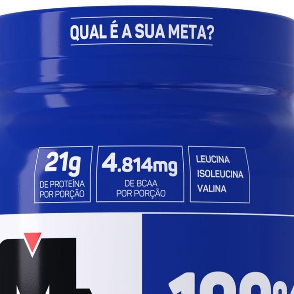 Kit 2 100% Whey Max Titanium Pote 900g Chocolate Suplemento Imagem de Kit 2 100% Whey Max Titanium Pote 900g Chocolate Suplemento