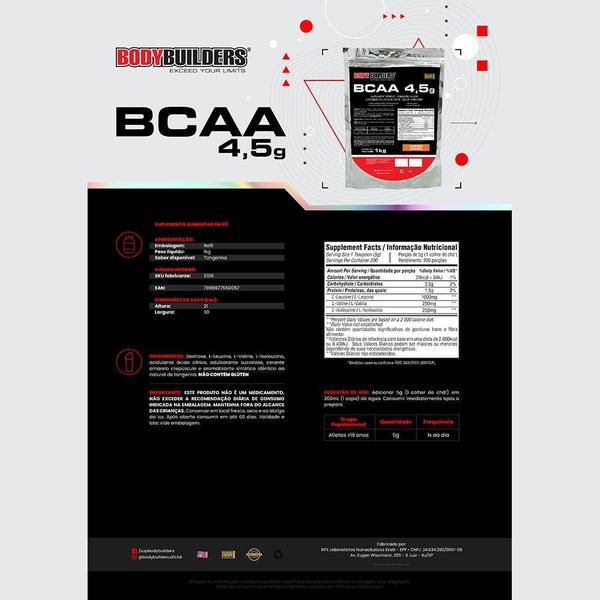 Imagem de Kit 2 6 Six Protein 2Kg+ Bcaa 1Kg Tangerina