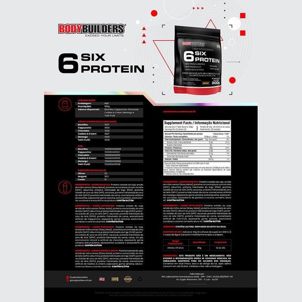 Imagem de Kit 2 6 Six Protein 900G+ Thermo Start 120G Limão