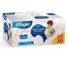 Imagem de Kit 2 Absorvente Para Seios Affagio Suave com 60 unidades