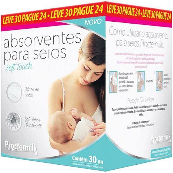 Imagem de Kit 2 Absorventes Para Seios Proctermilk 30 Und - La San Day