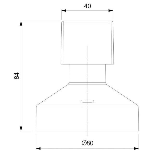 Imagem de Kit 2 Acabamentos para Registro Base Reforma 1.1/4" e 1.1/2" Linha Basic Plus Cromado