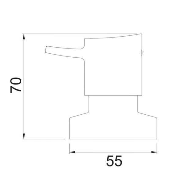 Imagem de Kit 2 Acabamentos para Registro C 78 1/2, 3/4 e 1 Meber Metais Cromado