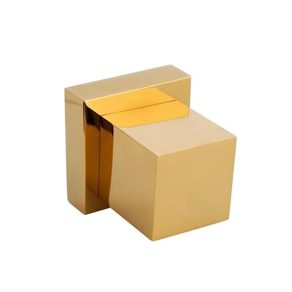 kit 2 Acabamentos registro Quadrado 1/2 Ou 3/4 metal dourado - Bruno Acabamentos Imagem de kit 2 Acabamentos registro Quadrado 1/2 Ou 3/4 metal dourado