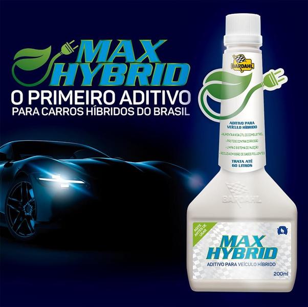 Imagem de Kit 2 Aditivo Combustível Veículos Bardahl Max Hybrid 200ml