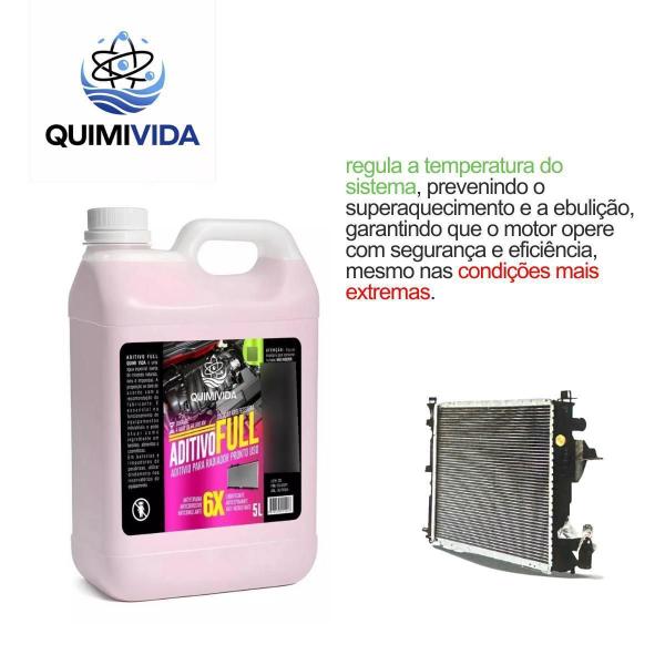 Imagem de Kit 2 Aditivo Radiador Rosa Pronto Uso 5L - Quimivida