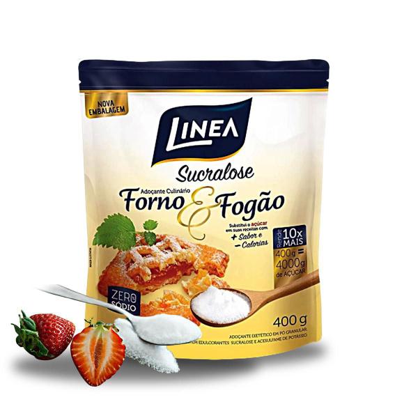 Imagem de Kit 2 Adoçante Culinário Sucralose Linea Forno E Fogão 400G