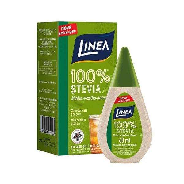 Imagem de Kit 2 Adoçantes Stevia Dietético Liquido Linea - 60ml