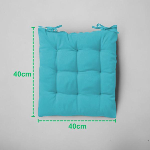 Imagem de Kit 2 Almofadas Assento Sofá Cadeira Futton Design Liso Sofisticado Resistente