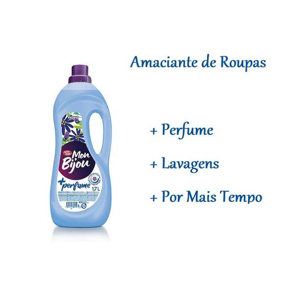 Imagem de Kit 2 Amaciante de Roupas Bombril MonBijou Perfume 1,7L Cada