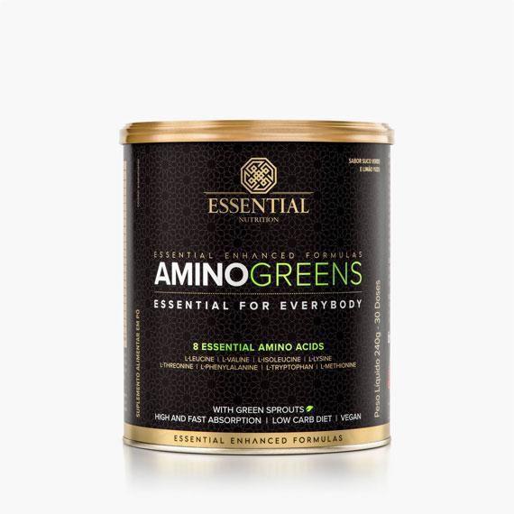 Imagem de Kit 2 Amino Greens Amoniácidos Essential Nutrition 240G
