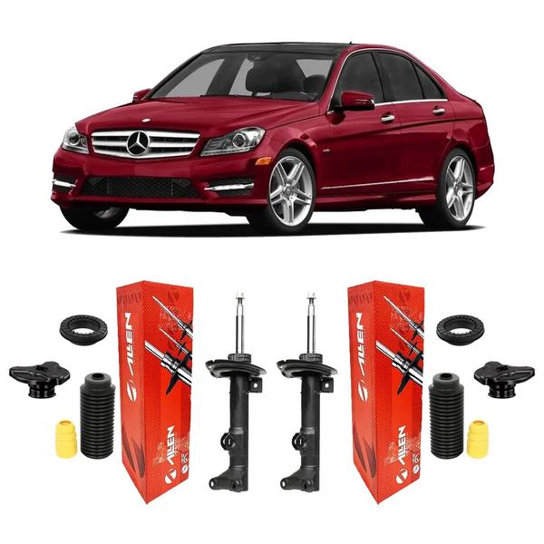 Imagem de Kit 2 Amortecedor + Coxim Dianteiro Mercedes C250 2010-2014