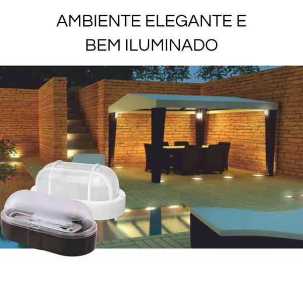 Imagem de Kit 2 Arandela Tartaruga Luminaria Externa Led 15W Muro