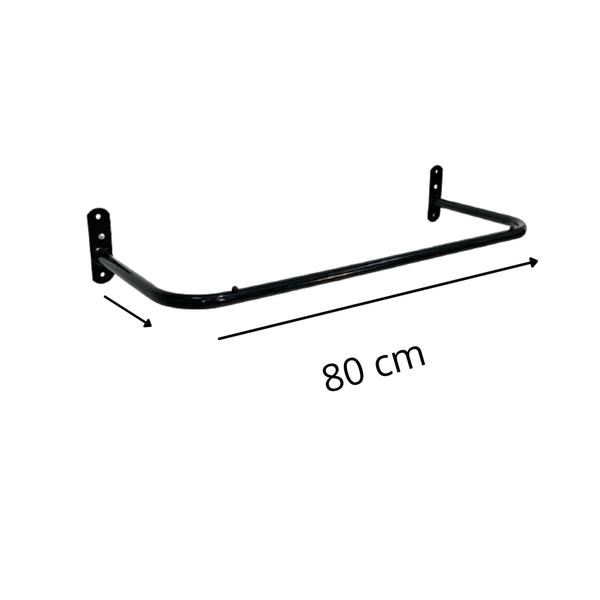 Imagem de Kit 2 Arara De Parede 80 cm Branca ou Preta