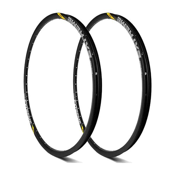 Imagem de Kit 2 Aros Rodas 26/32 Furos Tubeless Ready Valvula Presta Mtb Cross Country Extreme Pro Vzan