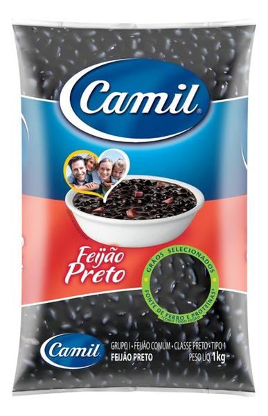 Imagem de Kit 2 Arroz Branco 1kg Tipo 1 Camil + 1 Feijão Preto 1kg Camil